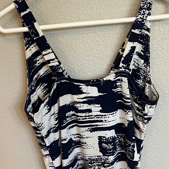 Papillon Blanc Long Black and White Dress - Picture 3 of 6